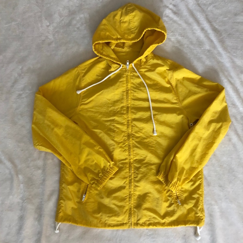 Yellow windbreaker